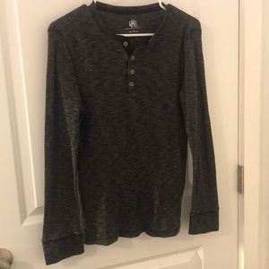 Men’s Gray Long Sleeved Shirt